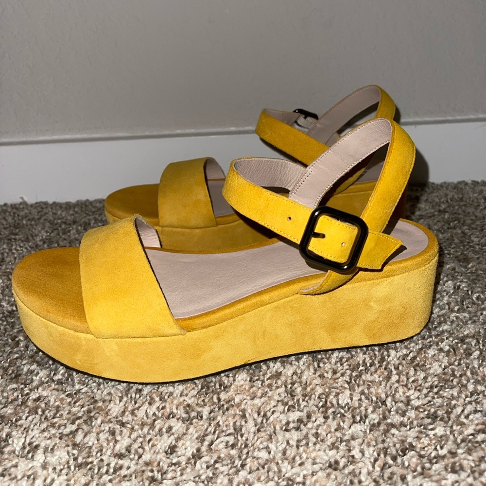 Ecco Plateau Quarter Strap Platform Sandal - Picture 1 of 5
